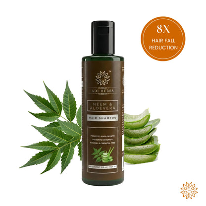 Neem & Aloe Vera Anti-Hairfall Shampoo | Adi Herbs