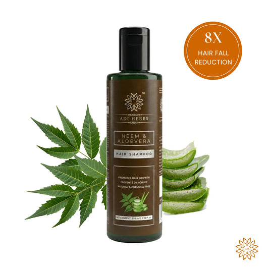 Neem & Aloe Vera Anti-Hairfall Shampoo | Adi Herbs